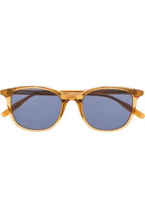 Montblanc Lunettes de soleil transparentes à monture carrée
