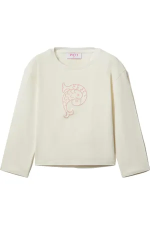 PUCCI Junior T-shirt en coton à logo imprimé