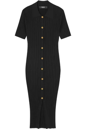 VERSACE Robe-chemise mi-longue en maille