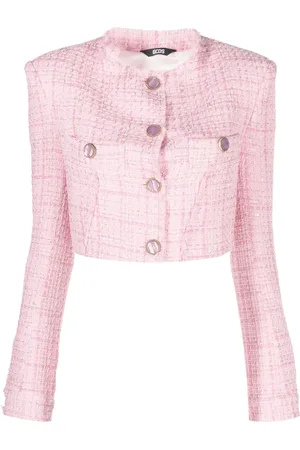 GCDS Veste crop en tweed