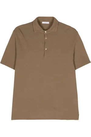 Boglioli Polo en piqué à design ondulé