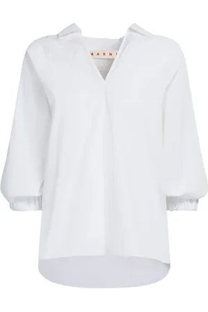 Marni Blouse en coton à col v