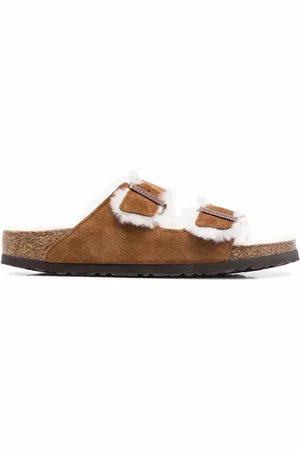 Birkenstock Sandales Arizona à doublure en fourrure