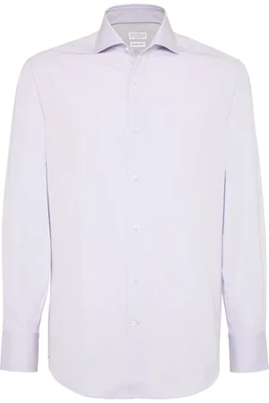 Brunello Cucinelli Chemise à boutonnière sur le devant