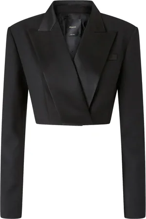 Pinko Blazer à coupe crop