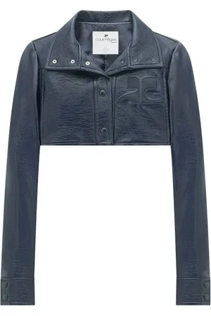 Courrèges Veste en coton à coupe crop