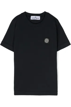 Stone Island T-shirt en coton à patch logo