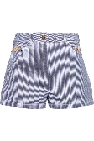 Patou Short en jean à rayures
