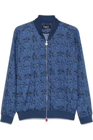 Kiton Veste bomber à fleurs