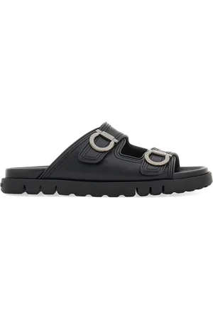 Salvatore Ferragamo Sandales Gancini en cuir