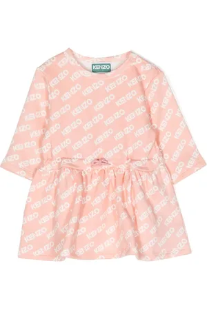 Kenzo Robe en coton à logo imprimé