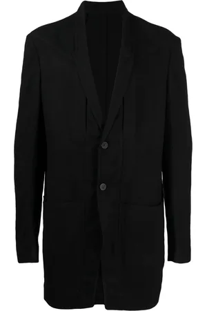 Rick Owens Blazer en laine à simple boutonnage