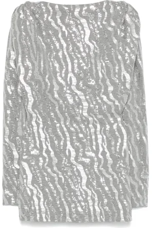 ROTATE Robe courte à sequins