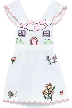 Stella McCartney Robe en tulle à motif brodé