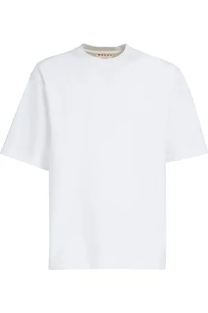 Marni T-shirt en coton à patch logo