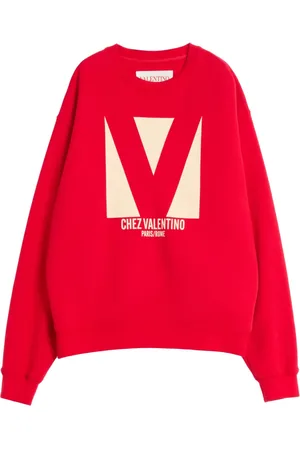 VALENTINO GARAVANI Pull en coton à logo imprimé