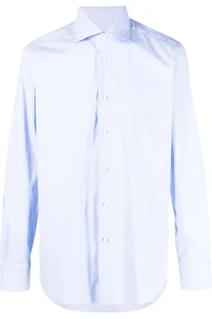 BARBA Chemise en coton stretch à boutonnière