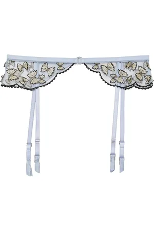 FLEUR DU MAL Porte-jarretelles Farfalle à broderies