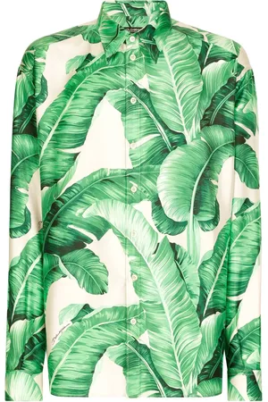 Dolce & Gabbana Chemise en soie à imprimé végétal