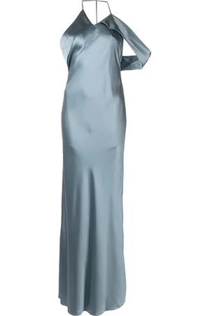 Michelle Mason Robe longue drapée en soie