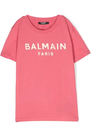 Balmain T-shirt en coton à logo imprimé
