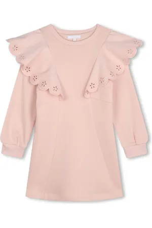 Chloé Robe en coton biologique à volants