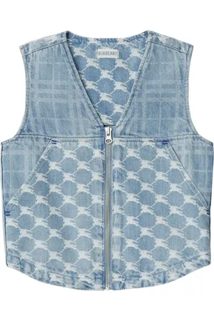 Burberry Gilet en jean à logo
