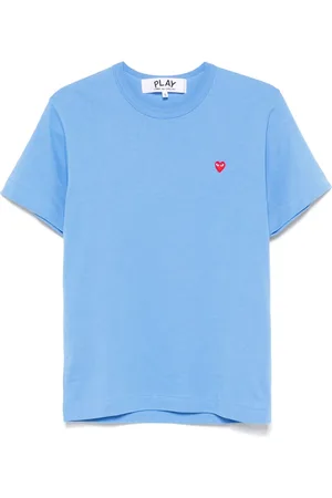 Comme des Garçons T-shirt en coton à patch cœur