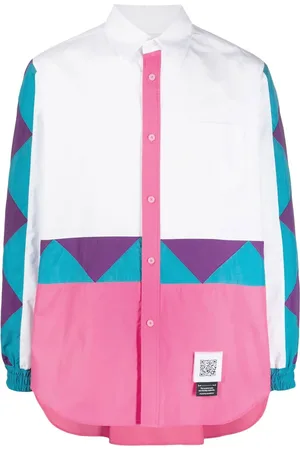 Fumito Ganryu Coupe-vent à design colour block