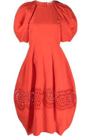 Stella McCartney Robe mi-longue à découpes