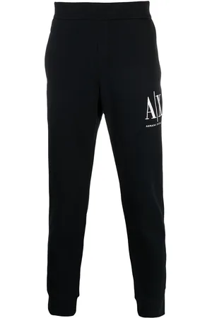 Armani Exchange Pantalon de jogging à logo brodé