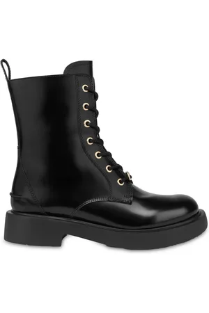 Moschino Bottines en cuir à lacets
