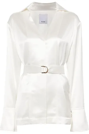 Acler Chemise satiné à col v