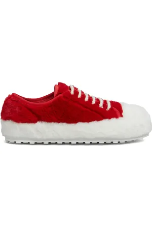 Marni Baskets bicolores en fourrure artificielle