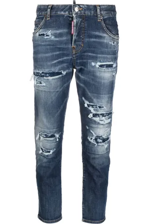 Dsquared2 Jean crop à patch logo