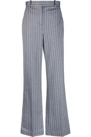 Circolo Pantalon évasé à fines rayures