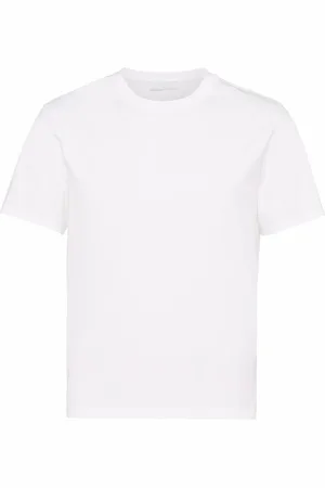 Prada T-shirt en coton à logo brodé