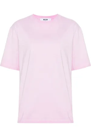 Msgm T-shirt en coton à logo brodé