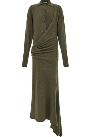 Salvatore Ferragamo Robe en maille à design asymétrique