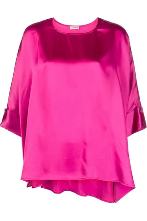 BLANCA Blouse en satin à design drapé