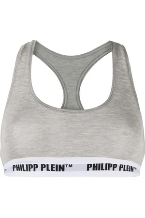 Philipp Plein Brassière de sport à bande logo
