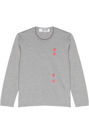 Comme des Garçons T-shirt en coton à imprimé coeur