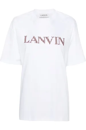 Lanvin T-shirt en coton à patchs logo