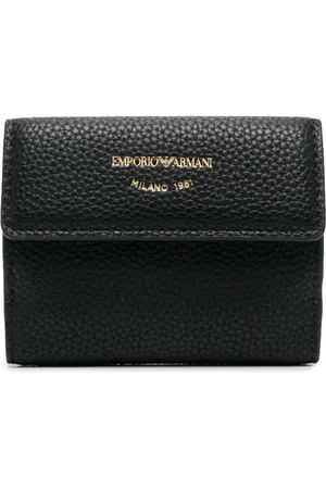 Emporio Armani Portefeuille en cuir artificiel à design pliant