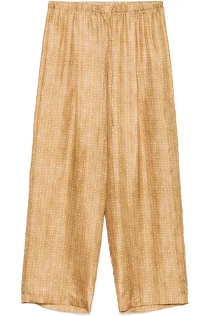 ALYSI Pantalon à imprimé corail