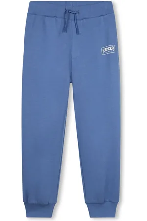 Kenzo Pantalon de jogging en coton à logo imprimé