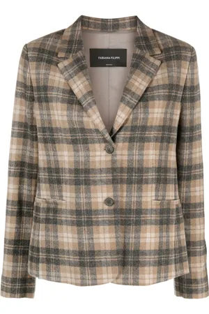 Fabiana Filippi Blazer en laine à carreaux