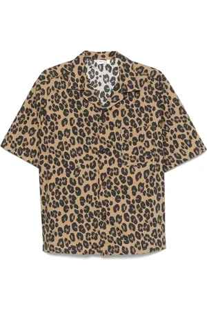 Aspesi Chemise à imprimé léopard