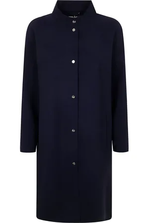 HERNO Manteau boutonné à col officier