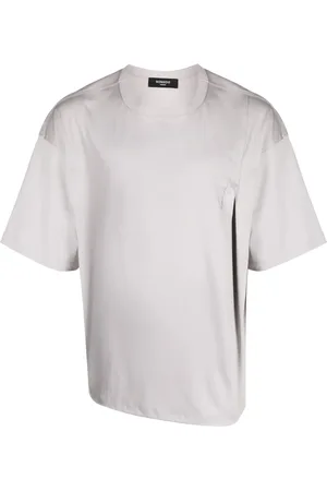 SONGZIO T-shirt asymétrique à logo brodé